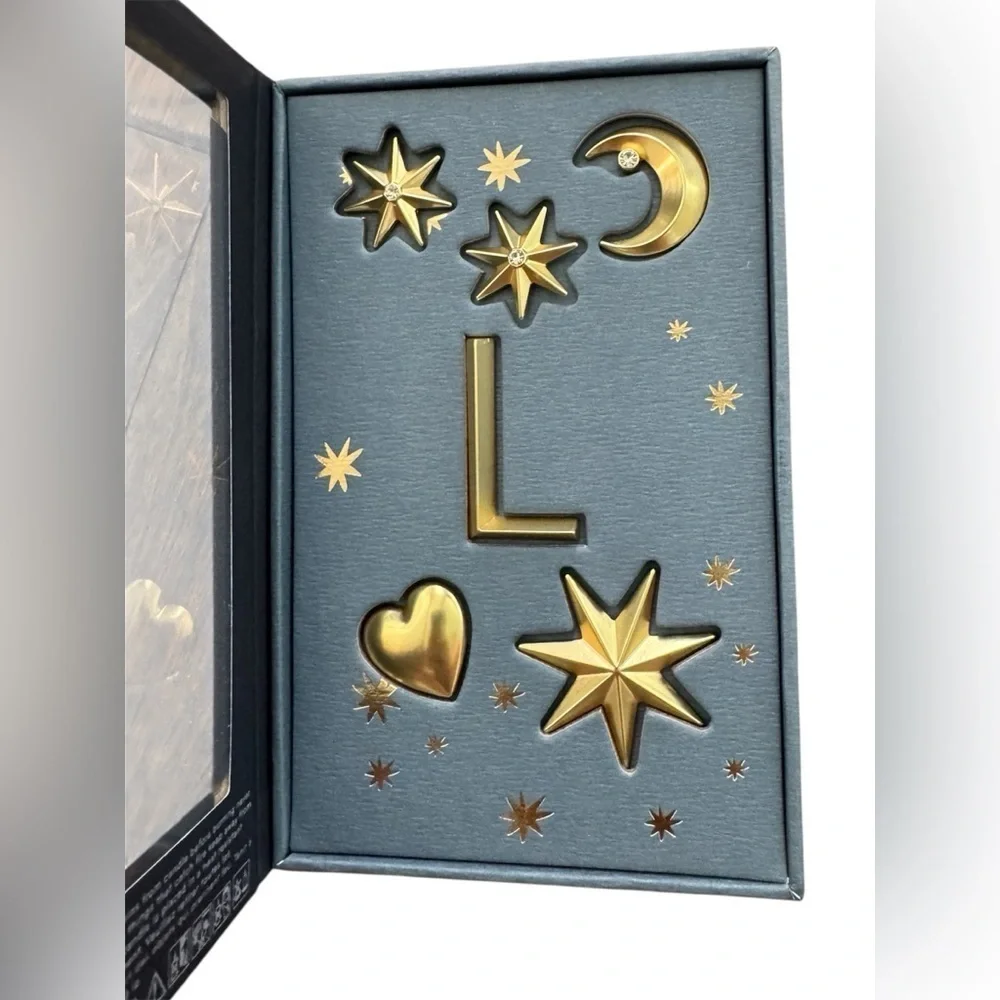 Anthropologie Monogram Candle Charms Initial L Star Moon Heart Charms New In Box